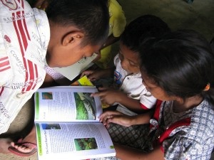 A reading garden for the kids in Dalong Village