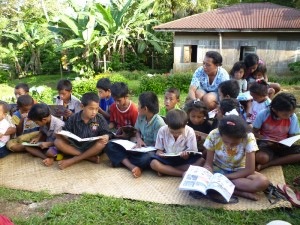 Taman Baca di Kampung Nara