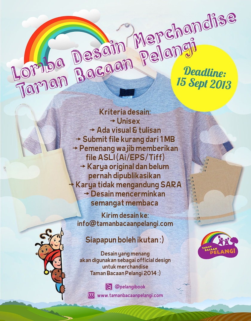 Taman Bacaan Pelangi’s DESIGN COMPETITION !