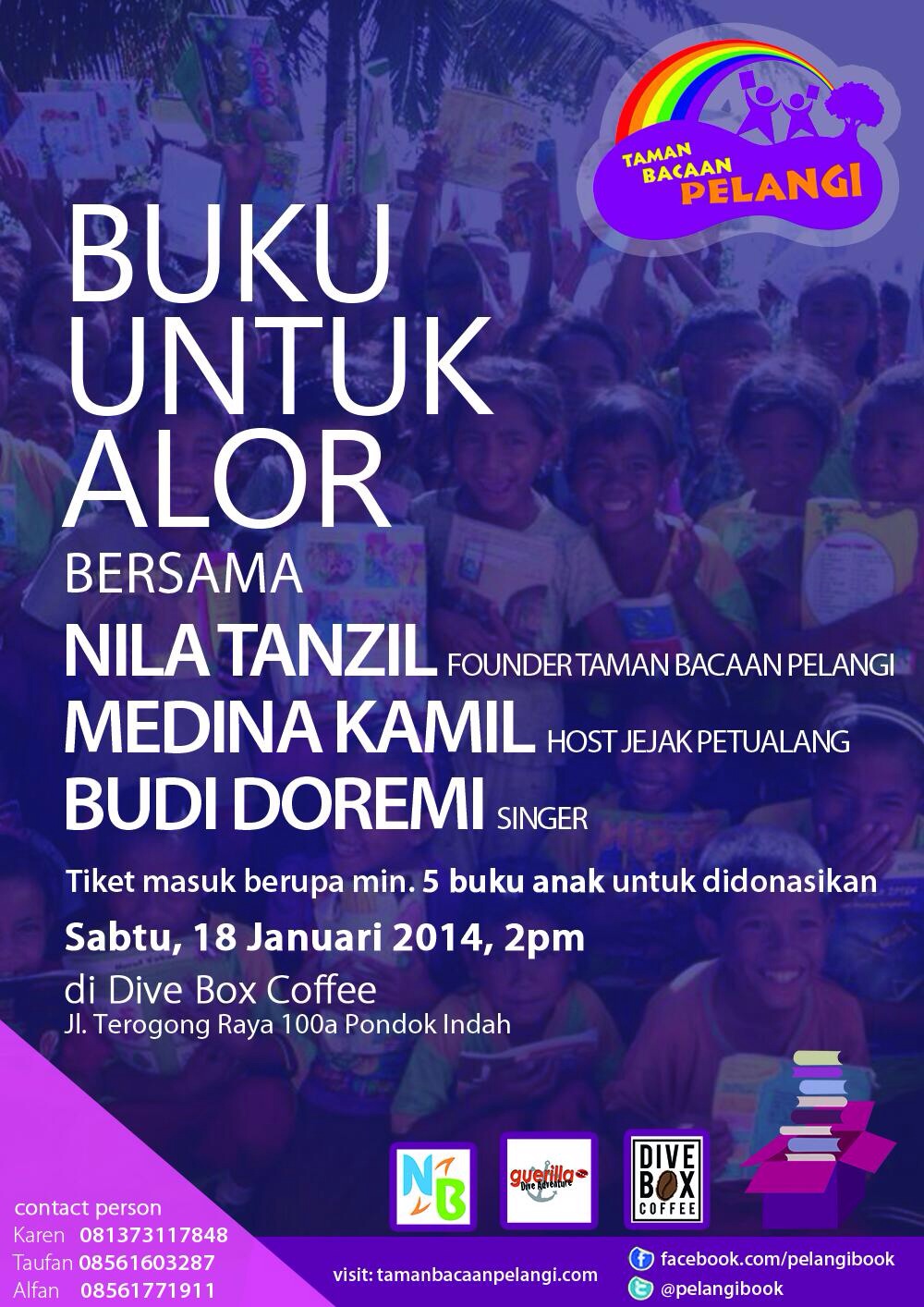 Book drive event #BukuUntukAlor