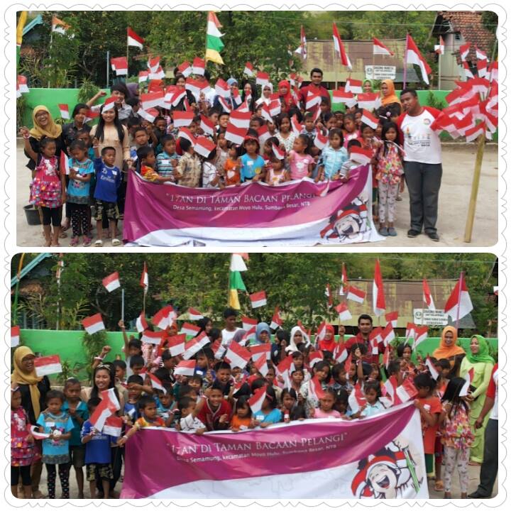 Independence Day Celebration at Our Library in Sumbawa Besar!