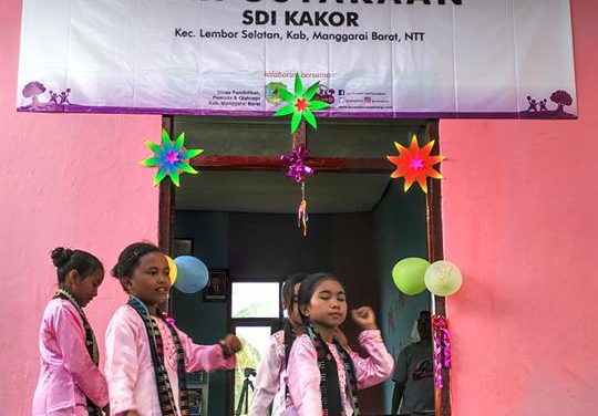 Perpustakaan Baru TBP ke-54 di SDI Kakor, Manggarai Barat, NTT.