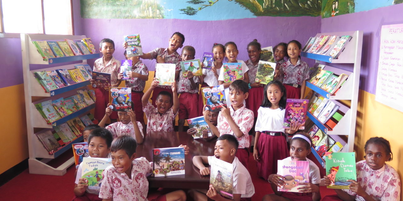 Peresmian Perpustakaan #TBPelangi ke-61 di SD Inpres 18 Kab. Sorong, Papua Barat