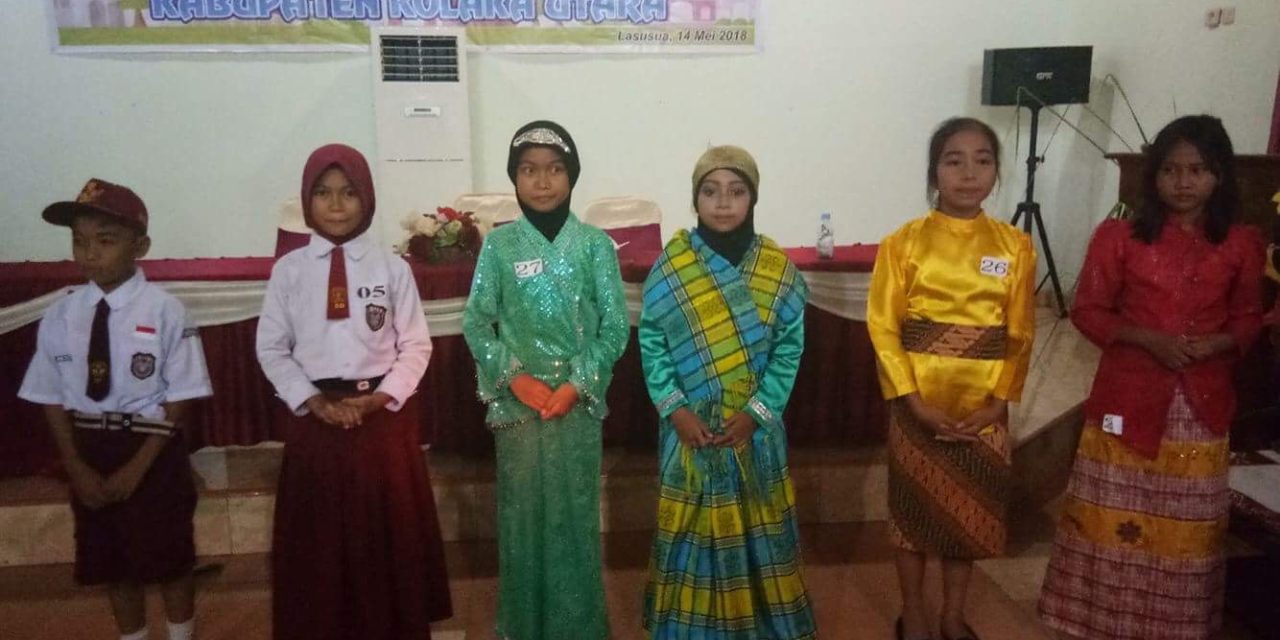 Adik Perpus #TBPelangi SDN 1 Katoi Juara II Lomba Bercerita se-Kabupaten Kolaka Utara