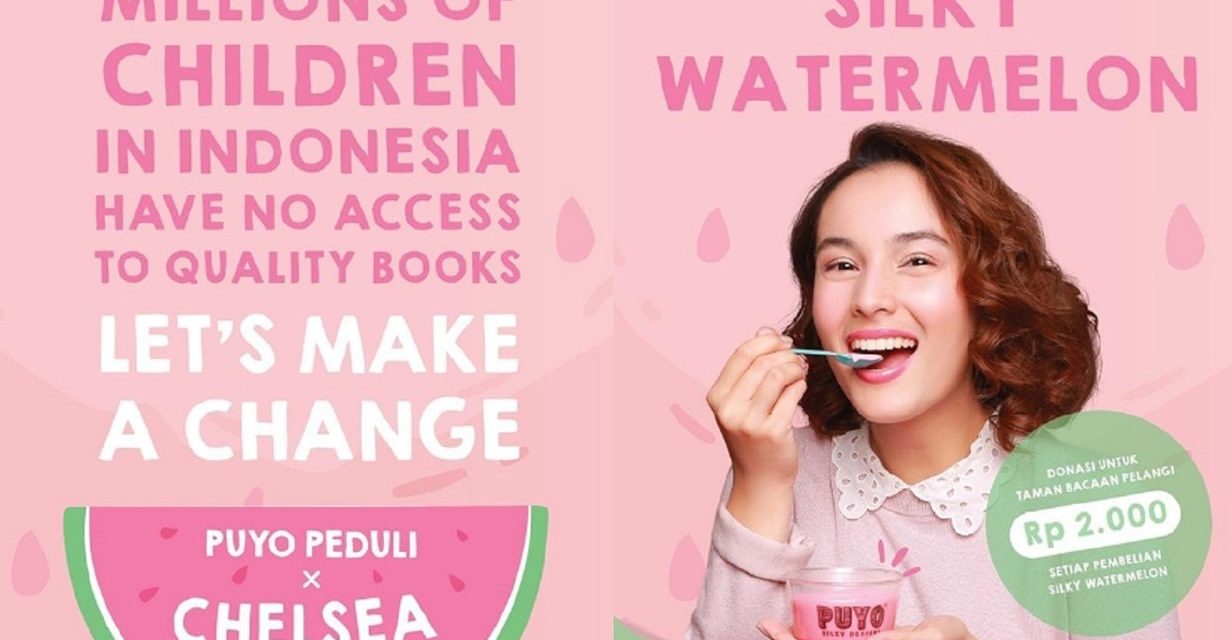 Puyo Desserts and Chelsea Islan  Raise Funds for Taman Bacaan Pelangi (Rainbow Reading Gardens)