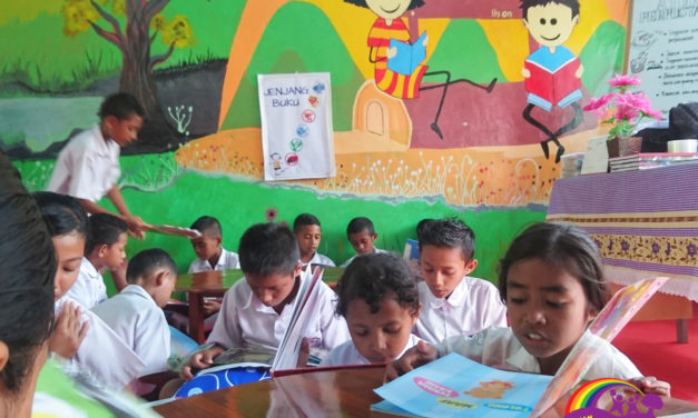 RADIANT READING ROOM: INAUGURATION OF THE 75TH #TBPELANGI LIBRARY AT SDI WOLOWONA 2, EAST ENDE, KAB. ENDE