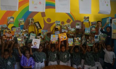 Inauguration of the 90th Rainbow Reading Gardens Library at SDI Puupau, Ende, NTT