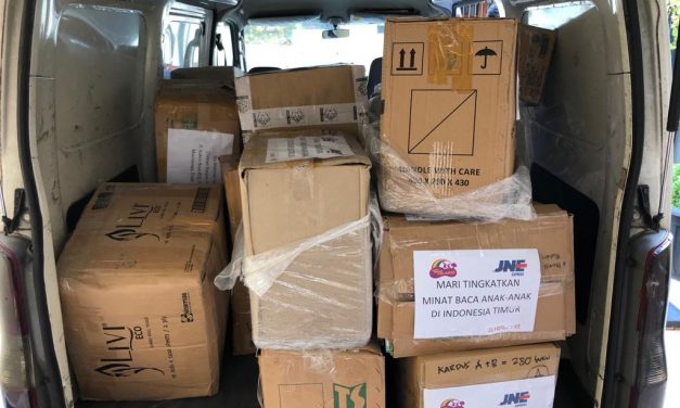 Pengiriman Buku ke- Buton Bersama JNE