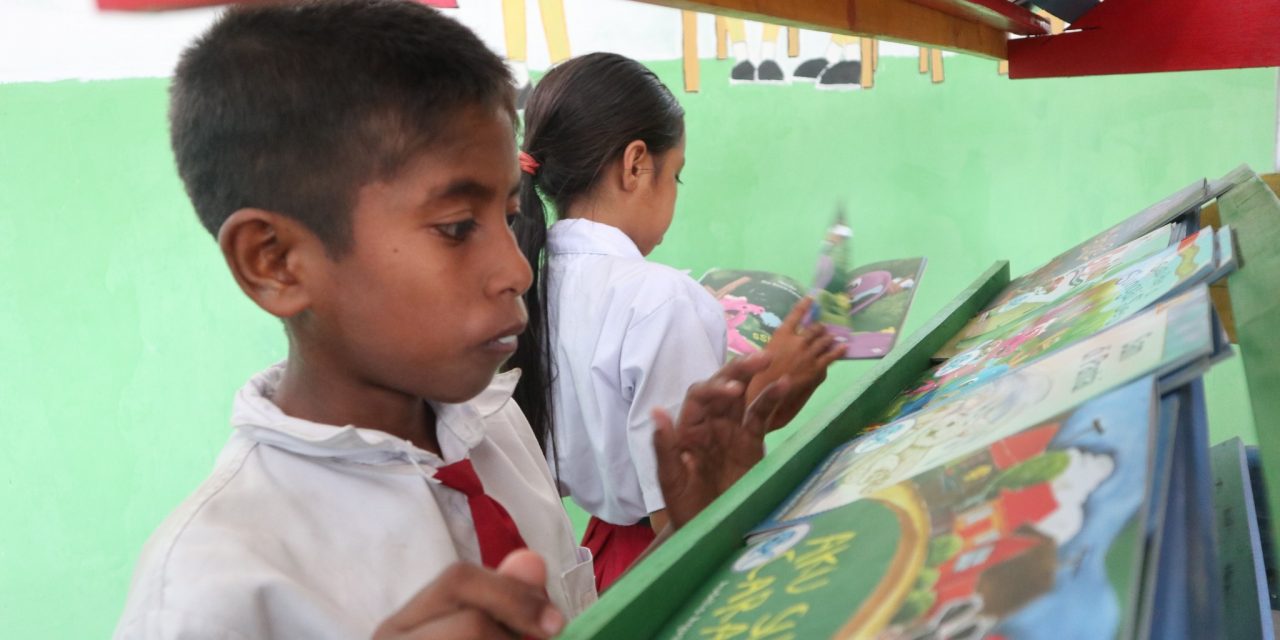 Perpustakaan TBP Ke-128 di SD Masehi Hupumada, Sumba Barat