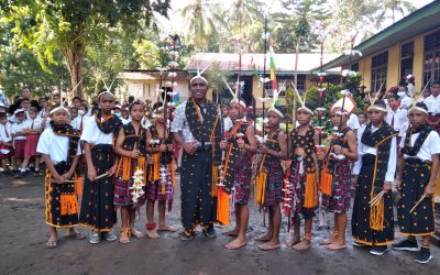 Peresmian Perpustakaan ramah anak taman bacaan pelangi ke-138 di SDK Nagesapadhi, Kab. Nagekeo, NTT.