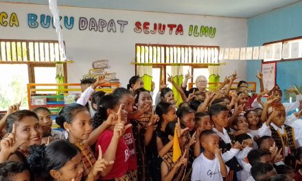 Perpustakaan Ramah Anak ke – 165 Taman Bacaan Pelangi hadir di SDK Niodede, Nagekeo