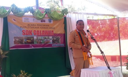 PERESMIAN PERPUSTAKAAN RAMAH ANAK SDK GALAWEA