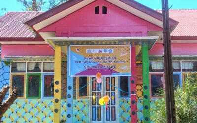 Peresmian Perpustakaan Ramah Anak Taman Bacaan Pelangi Ke-229 di SD Inpres Madambake