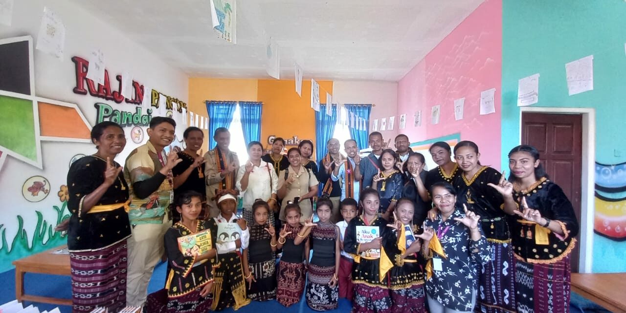 Perpustakaan Ramah Anak ke – 226 TBP hadir di kaki Gunung Ebulobo, harapan baru literasi di SDK Kelewae