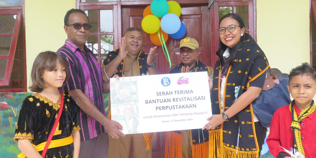 Kerja Sama Bank Indonesia dan Taman Bacaan Pelangi Revitalisasi 5 Perpustakaan di Nagekeo, NTT